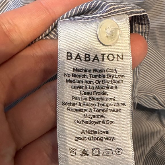 babaton aritzia work shirt long sleeve size xs - Picture 3 of 5